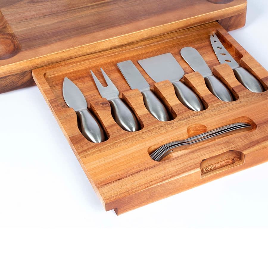 Tabla de Quesos con 12 Herramientas 4