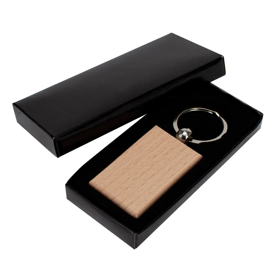 Llavero Rectangular de Madera 3
